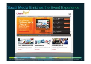 © 2011 Cisco and/or its affiliates. All rights reserved. Cisco Confidential 5
www.ciscolive.com
 