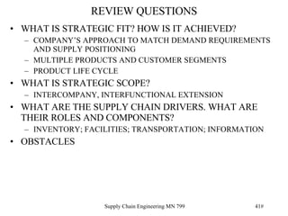 Supply Chain Engineering | PPT