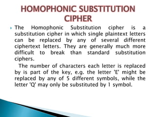 Polyalphabetic Substitution Cipher | PPT
