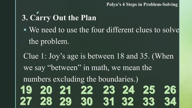 Polya S 4 Steps In Problem Solving Pptx Polya S 4 Steps In Problem Solving Pptx