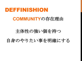 DEFFINISHION
  COMMUNITYδ

  ԤΏ֤

Τꤿ¤_ˤ
 