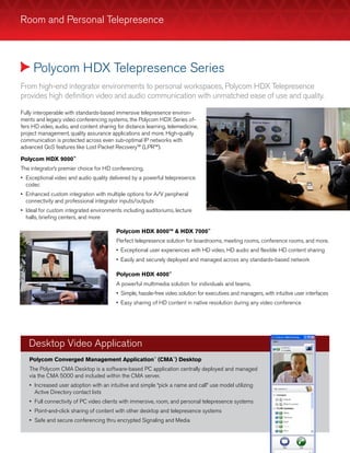 Polycom Video Conferencing Solutions Brochure | PDF | Web Conferencing ...