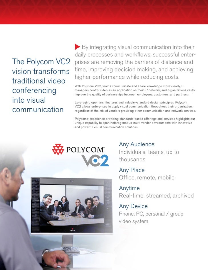 Polycom video conferencing setup image