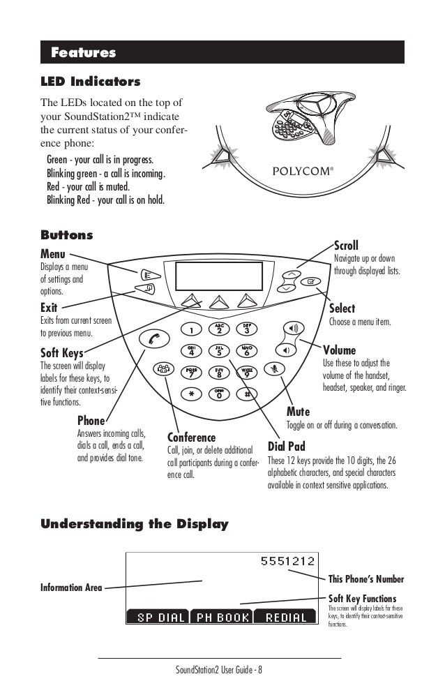 Polycom soundstation 2 lcd user guide