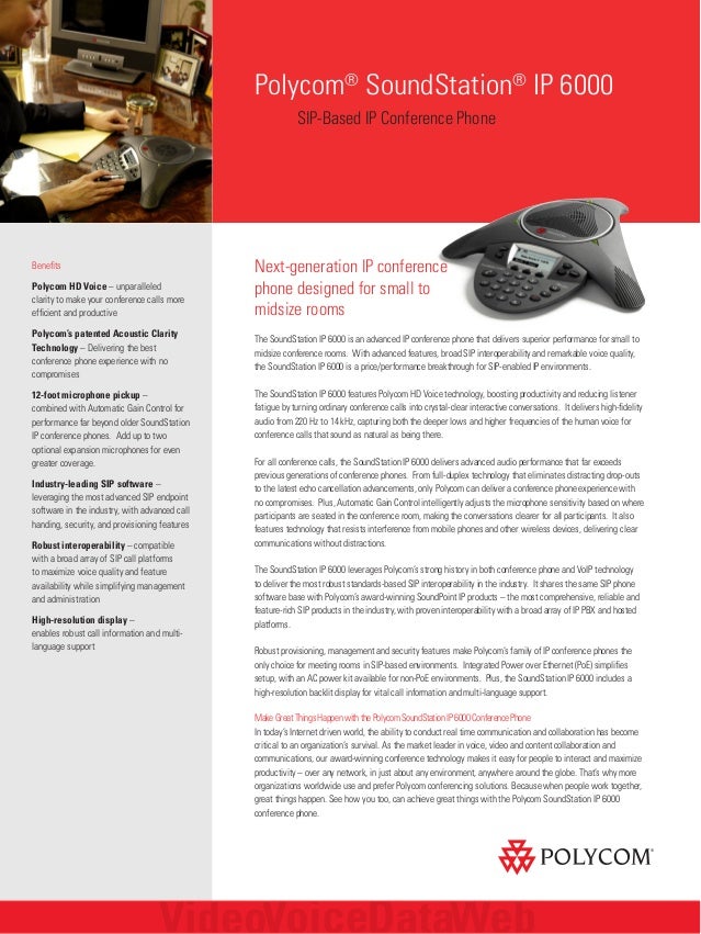 Polycom Soundstation Ip 6000 User Manual