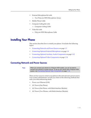 Polycom soundstation ip7000 set up guide | PDF