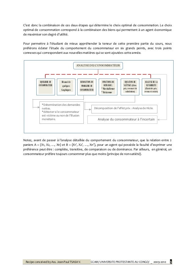 Cour Plet De Microeconomie