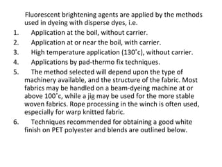 Polyester fiber processing | PPT