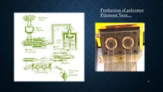 Production of polyester
Filament Yarn…
32
 