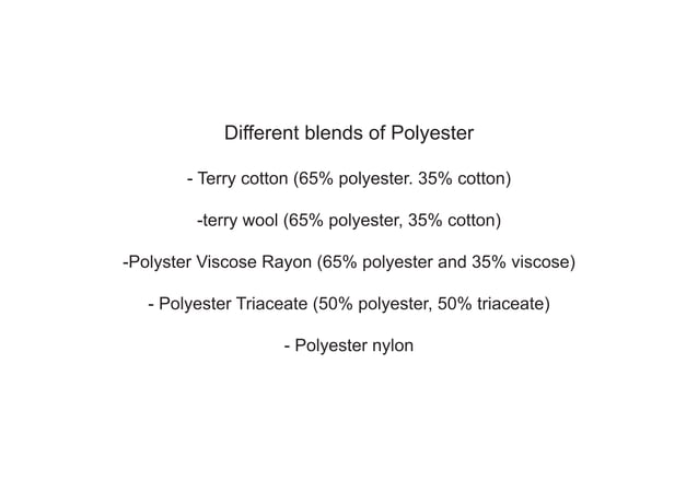 Polyester presentation | PDF