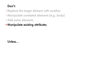 Polyfilling the gaps