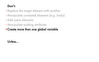 Polyfilling the gaps