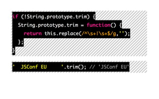 Polyfilling the gaps