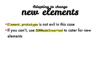 Polyfilling the gaps
