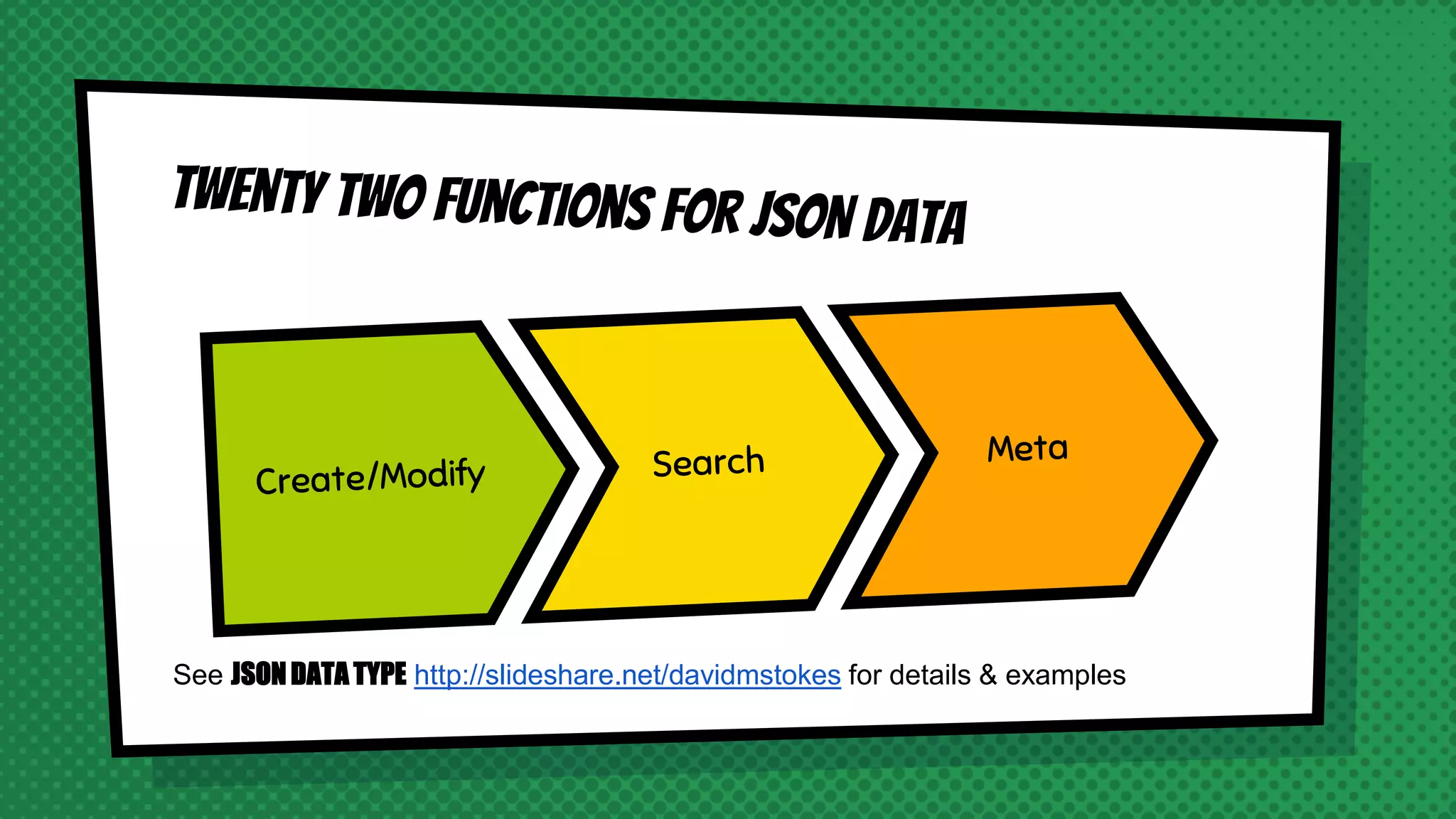 See JSONDATA TYPE http://slideshare.net/davidmstokes for details & examples
 