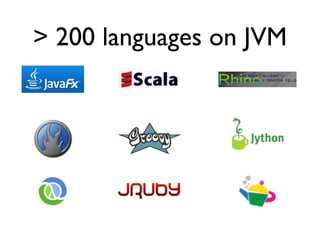 > 200 languages on JVM
 