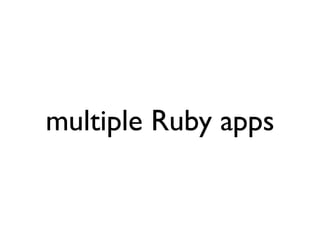 multiple Ruby apps
 