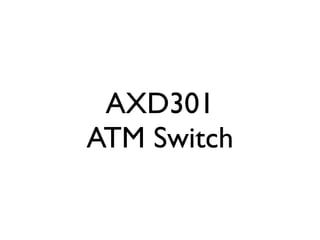 AXD301
ATM Switch
 