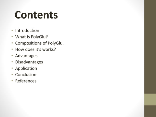 PolyGlu The Water Purifier PPT