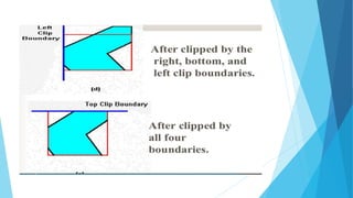 Polygon clipping with sutherland hodgeman algorithm and scan line fill ...