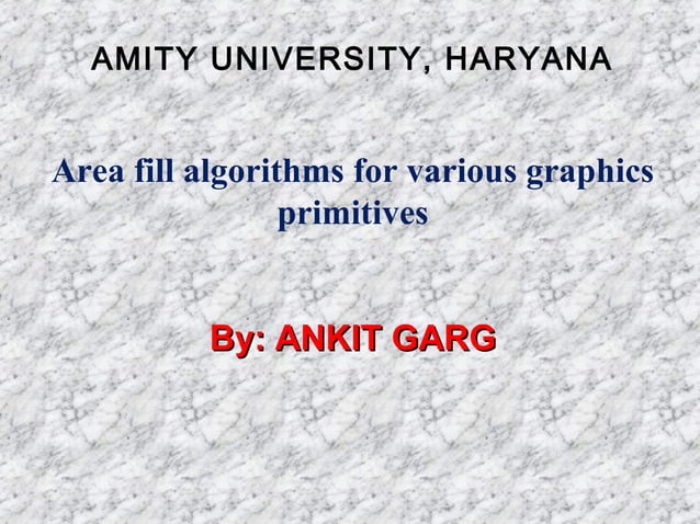 Polygon filling | PPT