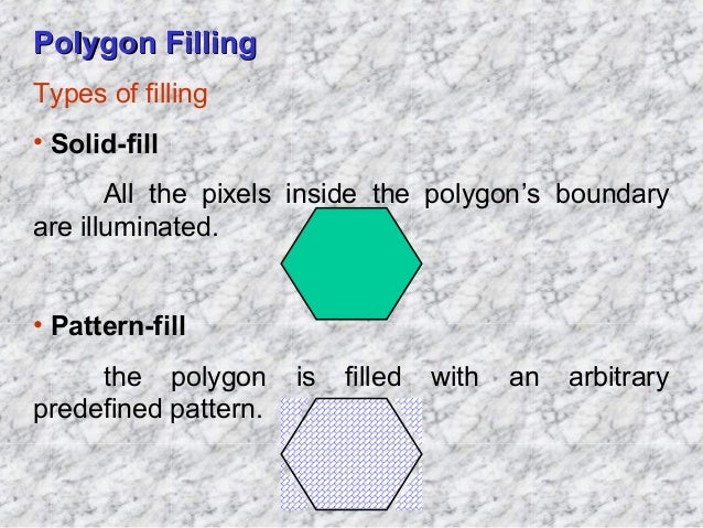 Polygon filling