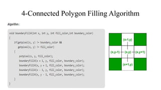 Polygon filling algorithm | PPT