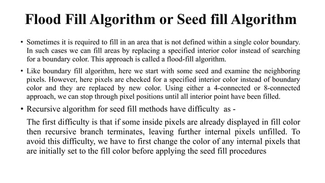 Polygon filling algorithm