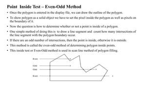 Polygon filling algorithm | PPT