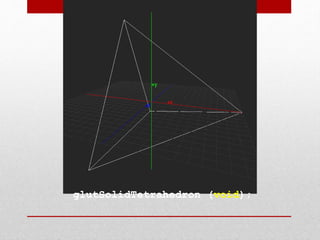glutSolidTetrahedron (void);
 