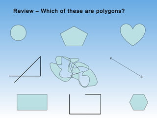 Review – Which of these are polygons?
 