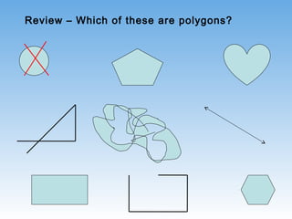 Review – Which of these are polygons?
 