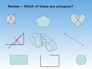 Review – Which of these are polygons?
 