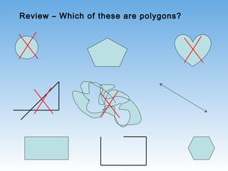 Review – Which of these are polygons?
 