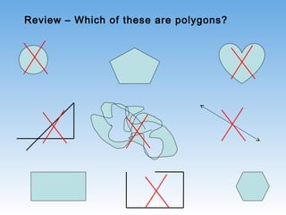 Review – Which of these are polygons?
 