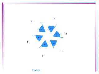 1
2
3
4
5
6
600
600
600
600
600
600
Polygons
 