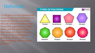 Polygons Geometry Example Polygons 8th std types of polygons and their example.pptx