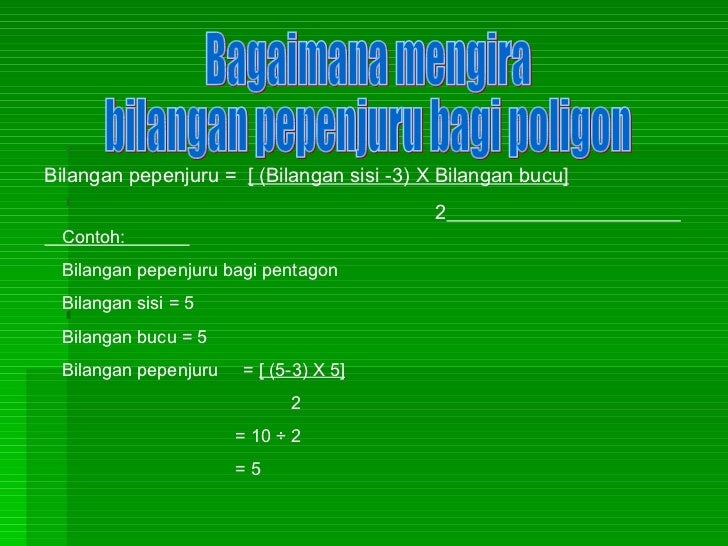 Soalan Matematik Tingkatan 2 Poligon - Terengganu s
