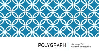 POLYGRAPH -By Saniya Zedi
Assistant Professor BU
 