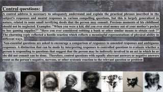 Polygraph Control Questions Polygraph | PPTX