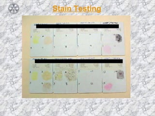 Stain Testing 