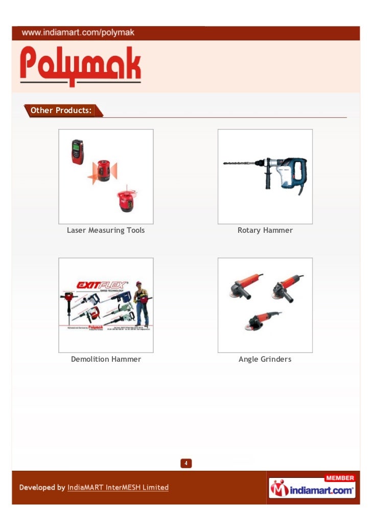 Polymak Tools India Private Limited, Chennai, Power Tools & Accessori…