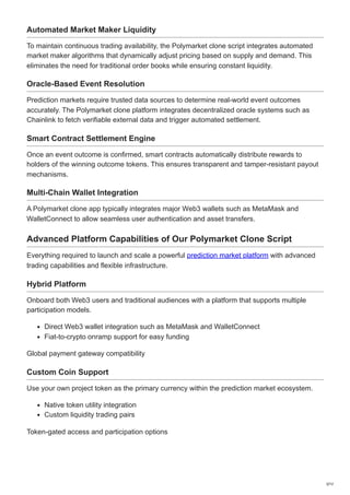 Build a Decentralized Prediction Market Platform Like Polymarket with ...