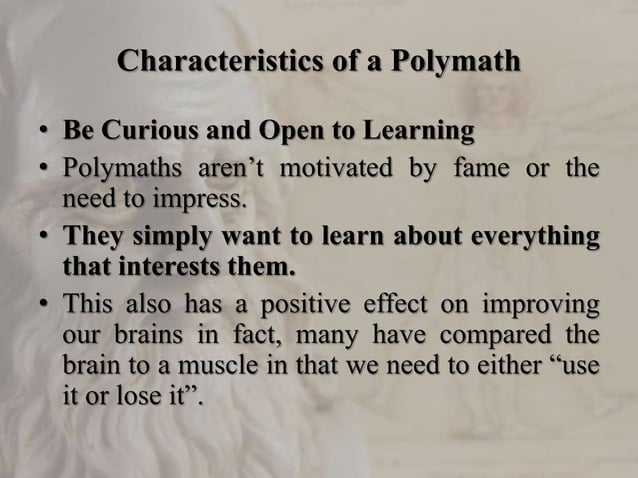 Polymath(Renaissance man) | PPT