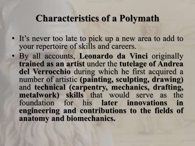Polymath(Renaissance man) | PPT