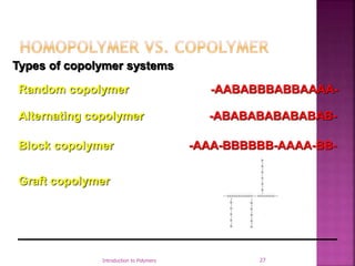 Polymer Random Block Alternating Example Polymer | PPT