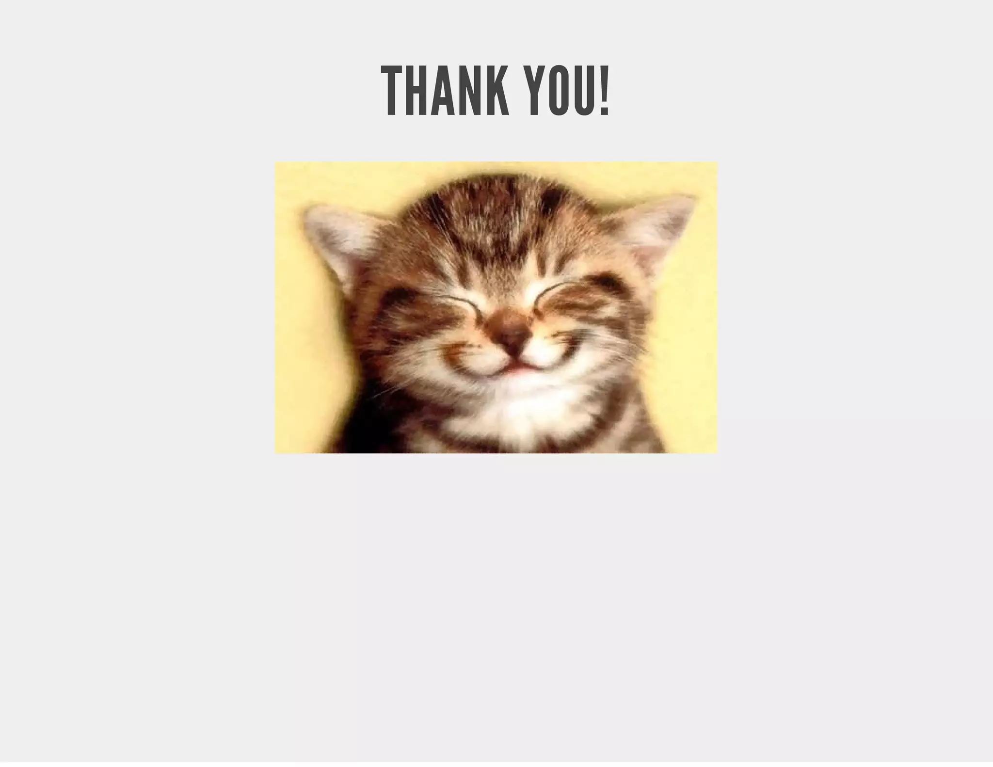 THANK YOU! 