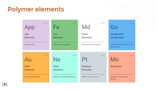 Polymer elements
 