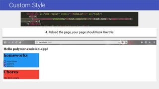 Custom Style
4. Reload the page, your page should look like this
 