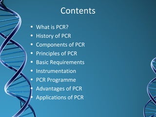 Polymerase chain reaction (PCR) | PPT | Chemistry | Science